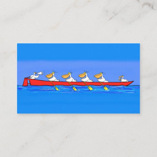 ペリおもしろいカン漕ぎ漫画イラストレーション 名刺 (裏面)