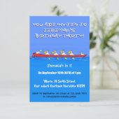 ペリおもしろいカン漕ぎ漫画イラストレーション 招待状 (スタンド正面)