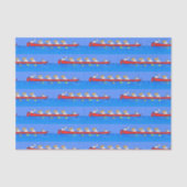 ペリおもしろいカン漕ぎ漫画イラストレーション 薄葉紙 (正面)