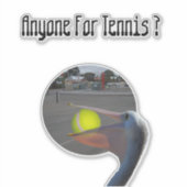 ペリおもしろいカン・テニス選手 シール (正面)