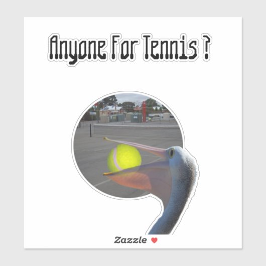 ペリおもしろいカン・テニス選手 シール (シート)