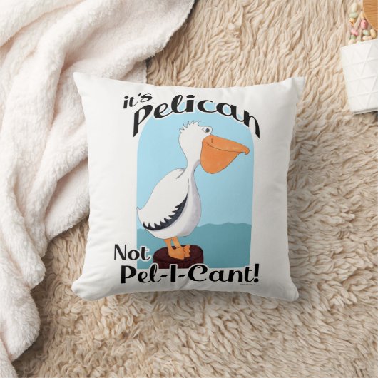 ペリおもしろいカンPel I Cant Birdおもしろいライフモットー クッション (ブランケット)