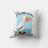 ペリおもしろいカンPel I Cant Birdおもしろいライフモットー クッション (裏面)