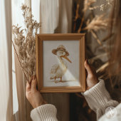 ペリお洒落カポートレート絵を描の水鳥 ポスター