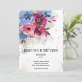 ペリきらめくウィンクル&ピンク結婚式招待状 案内状 (スタンド正面)