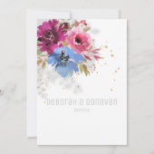 ペリきらめくウィンクル&ピンク結婚式招待状 案内状 (裏面)