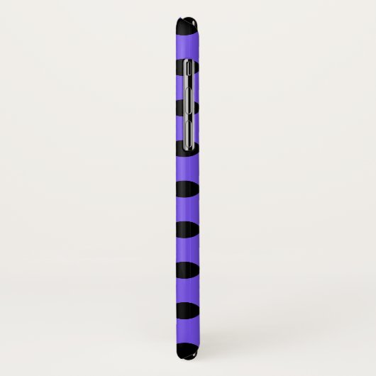 ペリウィンクルの黒い水玉模様 Case-Mate iPhoneケース (裏面/左)