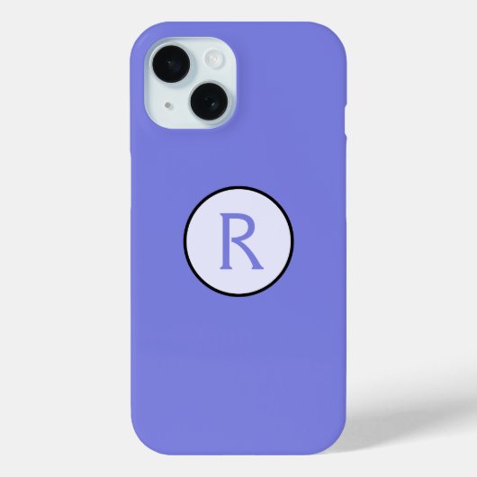 ペリウィンクルイニシャル Case-Mate iPhoneケース (裏面)