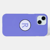 ペリウィンクルイニシャル Case-Mate iPhoneケース (裏面 (横))