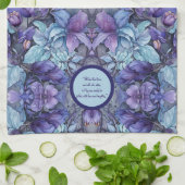 ペリウィンクルガーデンカスタマイズ可能なキッチンタオル キッチンタオル (折り畳み)