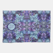 ペリウィンクルガーデンカスタマイズ可能なキッチンタオル キッチンタオル (横)