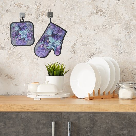 ペリウィンクルガーデン 鍋つかみ&鍋敷きセット