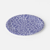 ペリウィンクルキリンプリント ペーパープレート (アングル)