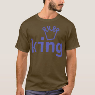 ペリウィンクルキングクラウンタイポグラフィ Tシャツ