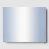 ペリウィンクルグリッター結婚&シルバーリングや輪 ゲストブック (裏面)