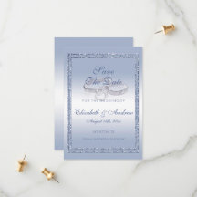 ペリウィンクルグリッター結婚&シルバーリングや輪