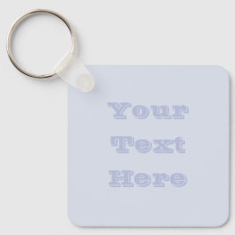 ペリウィンクルグレイ淡い色のソフトホワイトパステル無地のカラー キーホルダー