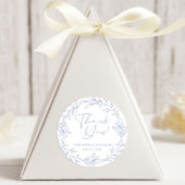 ペリウィンクルシンプルフラワーありがとうござ結婚う ラウンドシール