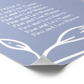 ペリウィンクルシンプルフ結婚ロの座席表 ポスター (角)