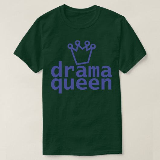 ペリウィンクルドラマタイポグラフィ Tシャツ (デザイン正面)
