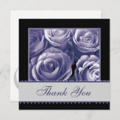 ペリウィンクルバラレ結婚ースサンキューカード サンキューカード (正面/裏面)