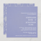 ペリウィンクルパターン結婚式招待状 招待状 (正面/裏面)