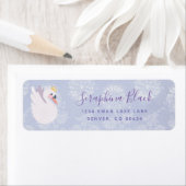 ペリウィンクルパープルスワンプリンセス差出人住所 ラベル (インサイチュ)