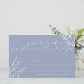 ペリウィンクルフラワーズデイトナイトアイディアシャワーゲーム 便箋 (スタンド正面)