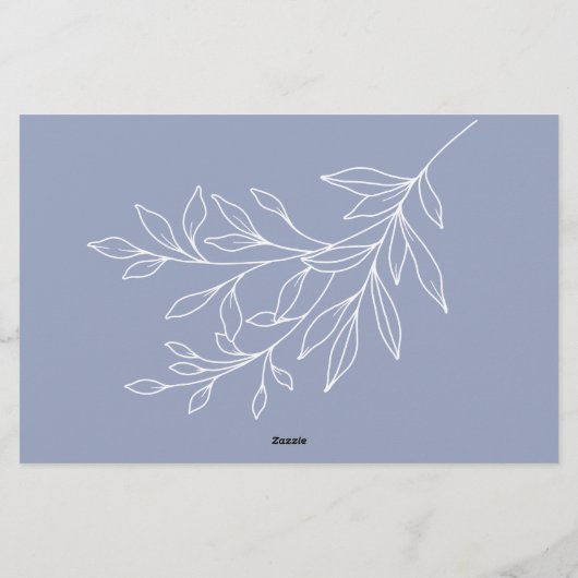 ペリウィンクルフラワーズデイトナイトアイディアシャワーゲーム 便箋 (裏面)