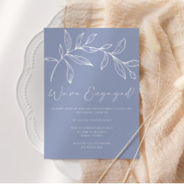ペリウィンクルフラワーズボホ婚約パーティ 招待状