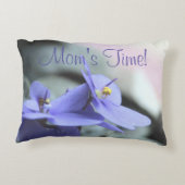 ペリウィンクルフローラデザイン アクセントクッション (裏面)