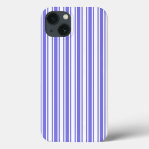 ペリウィンクルブルーと白ストライプキャンディCase-Mate iPhone 13ケース