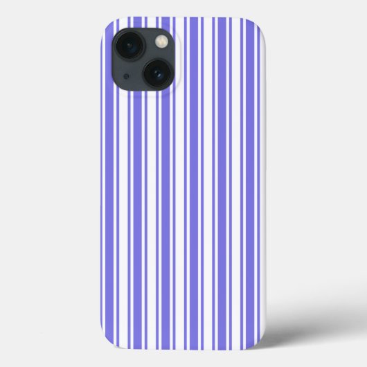 ペリウィンクルブルーと白ストライプキャンディCase-Mate Case-Mate iPhoneケース (裏面)