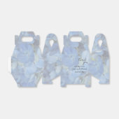 ペリウィンクルブルーアジサイ結婚式の引き出物ボックス フェイバーボックス (折り畳みなし)