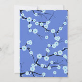 ペリウィンクルブルークリスチャン結婚式招待状 招待状 (裏面)