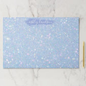 ペリウィンクルブルーグリッター大涙遠くに紙パッド ペーパーパッド (インサイチュ)