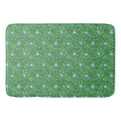ペリウィンクルブルーダークグリーンカントリー – スタイルフローラ バスマット (正面)