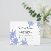 ペリウィンクルブルーデイジーの新しいアドレス 案内状 (スタンド正面)