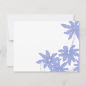 ペリウィンクルブルーデイジーの新しいアドレス 案内状 (裏面)