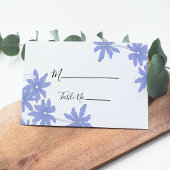 ペリウィンクルブルーデイジー結婚ズ座席表 プレイスカード