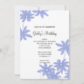 ペリウィンクルブルーデイジー誕生会 招待状 (正面)