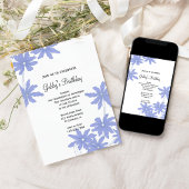 ペリウィンクルブルーデイジー誕生会 招待状