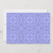 ペリウィンクルブルーフローラキンセアニェラありがとう サンキューカード (裏面)