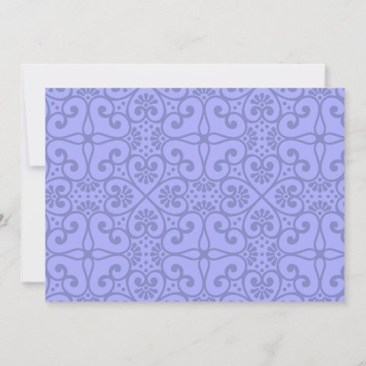 ペリウィンクルブルーフローラキンセアニェラありがとう サンキューカード (裏面)