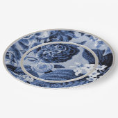 ペリウィンクルブルーフローラトワールNo.1 ペーパープレート (アングル)