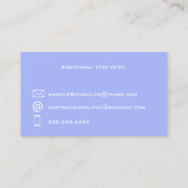 ペリウィンクルブルーミニマリスト 名刺 (裏面)