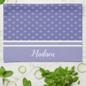 ペリウィンクルブルーレインボーパーソナライズされたラク キッチンタオル (折り畳み)