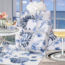 ペリウィンクルブルーヴィンテージ植物学フローラトイル