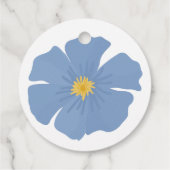 ペリウィンクルブルー春結婚フローラ フェイバータグ (裏面)