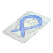 ペリウィンクルブルー認識度リボンエンジェルアートマグネット マグネット (左側)